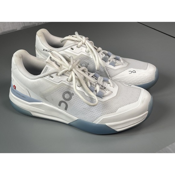On Cloud Roger Advantage Pro Shoes Womens Size 7.5 White Chambray Tennis - Picture 1 of 12